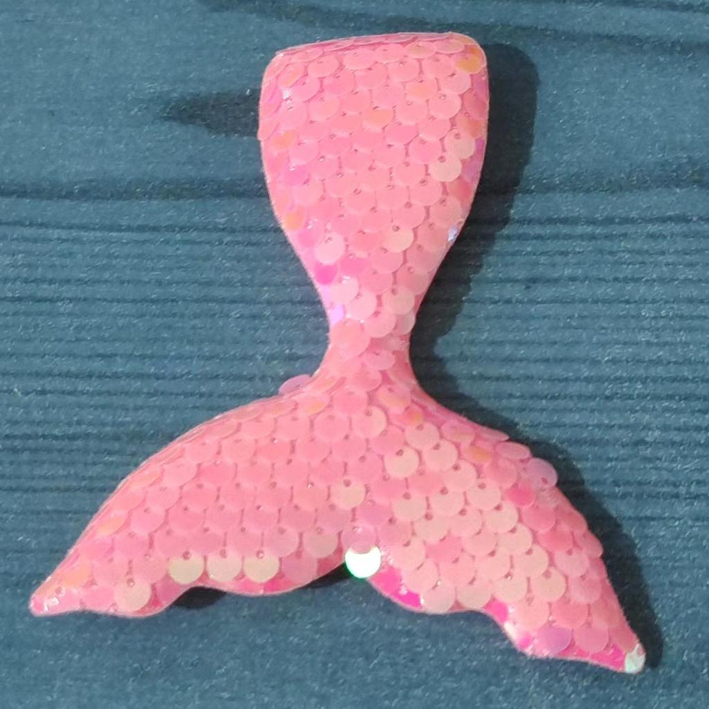 Accessori per Capelli a Forma di Coda di Pesce con Paillettes da Sirena per Bambini