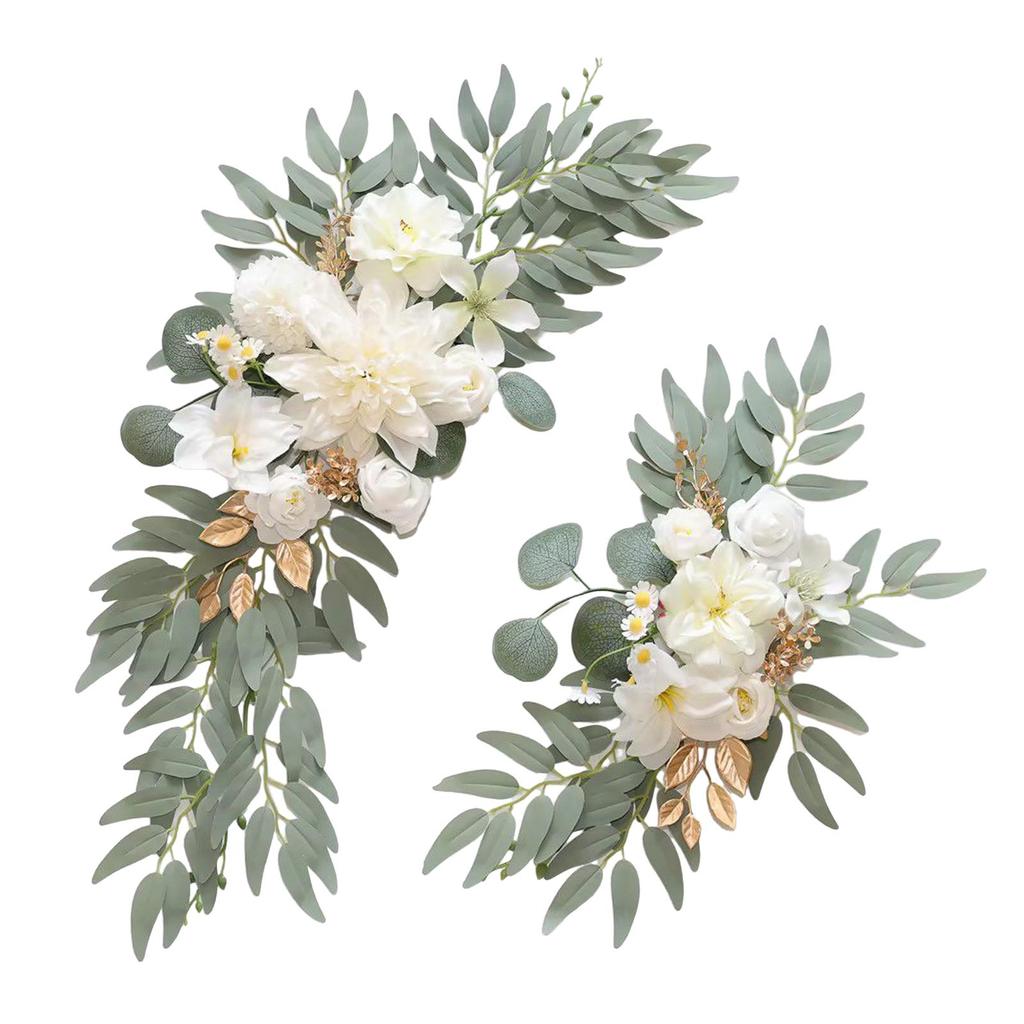 2x Wedding Arch Flowers Rustic Artificial Flowers for Reception Party Wall