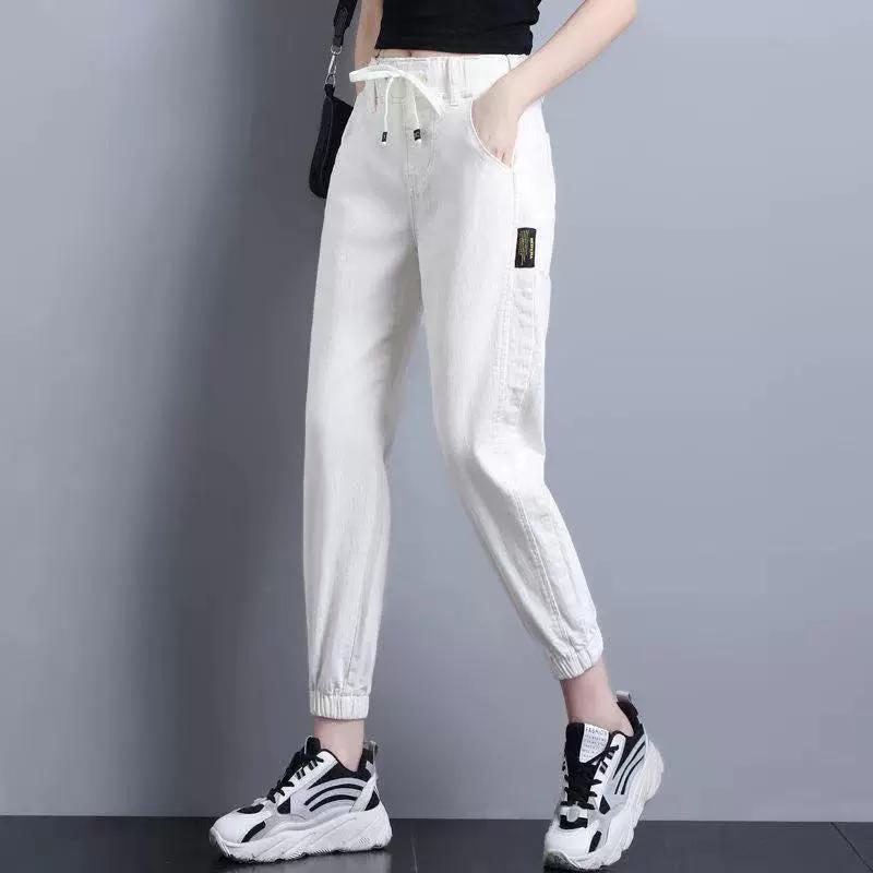 Harem Pants Vintage High Waist Woman Jeans Ankle Length Mom Jeans Denim Pants for Women Clothes High Waisted Jeans
