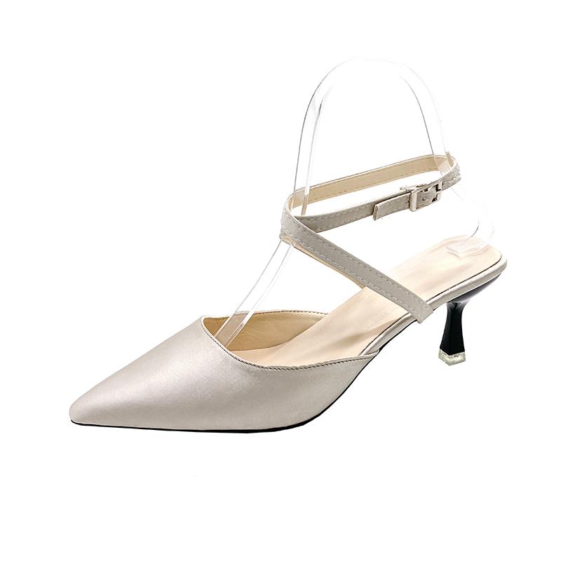 Fashion Pointed Toe Women High Heeled Sandals Sexy Elegant Shoes Fashion Summer Woman Pumps 2025 Luxury Designer Zapatillas De Mujer