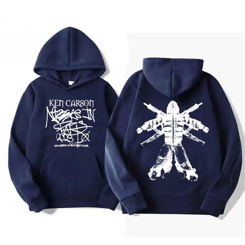 Rapper Ken Carson European Tour Hoodies Men's Women Vintage Trend Sweatshirts Casual Long Sleeve Hooded Streetwear