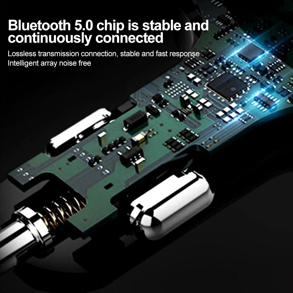 Încărcător Auto Bluetooth 5.0 Transmițător FM Auto PD Tip-C USB Dual Player Ambient Încărcător Auto MP3 Încărcare Smartphone