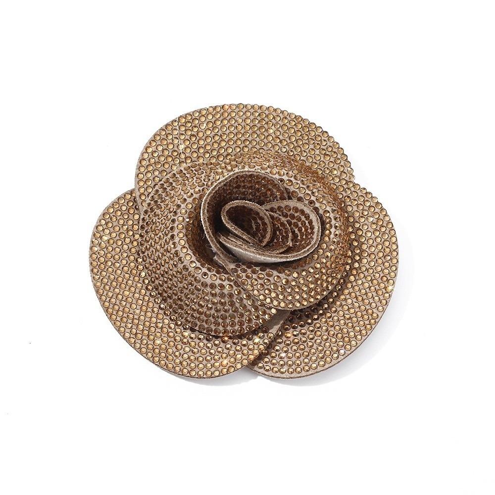 Sewing Supplies Flower Brooch Pin Self-Adhesive Option DIY Craft Patches  For Wedding Party