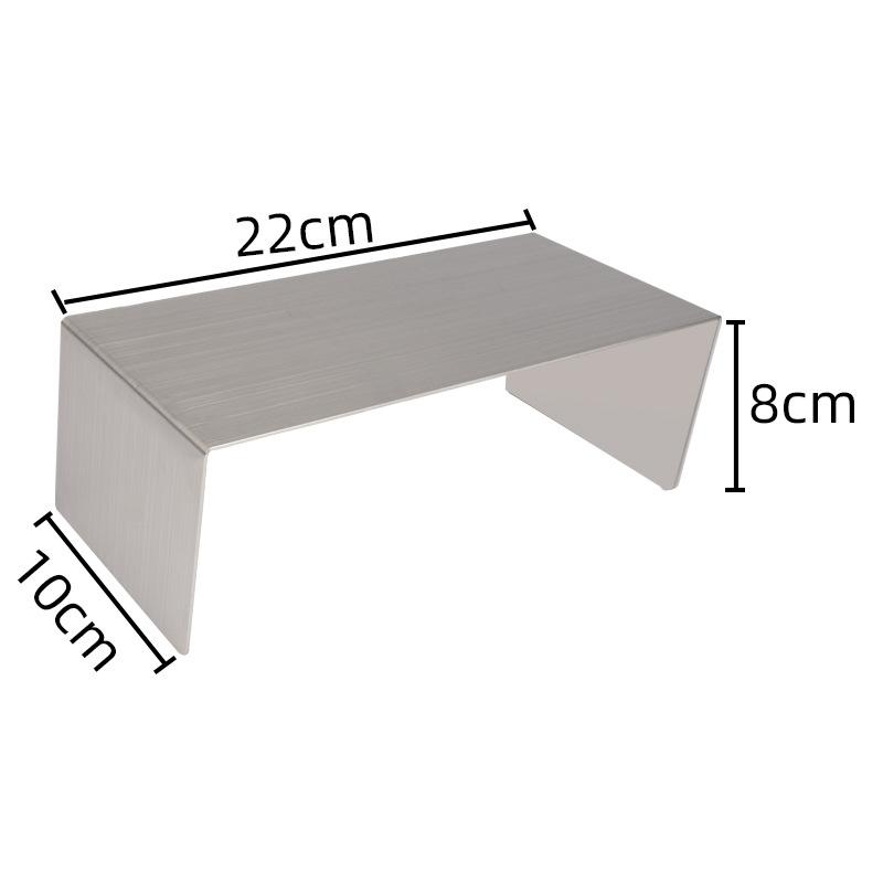 U Shape Stainless Steel Display Riser Stand, Shop Jewelry Bag Display Shelf For Dessert Cupcake Shoes Action Figure Display