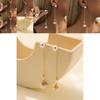 Stylish Pearl Dangle Earrings Gold Geometric Tassel Earrings For Women Fashion 2023