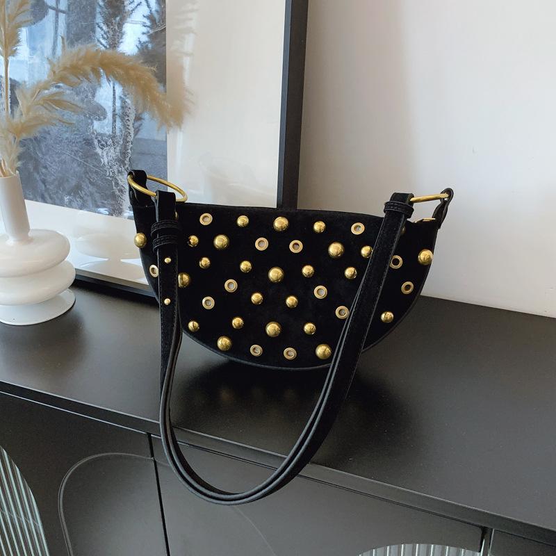 Klinknagel Crossbody Tassen voor Dames Schoudertassen Kleine Vierkante Tas voor Dames Mode Trend Portemonnee en Handtassen Ontwerper Tas Sac