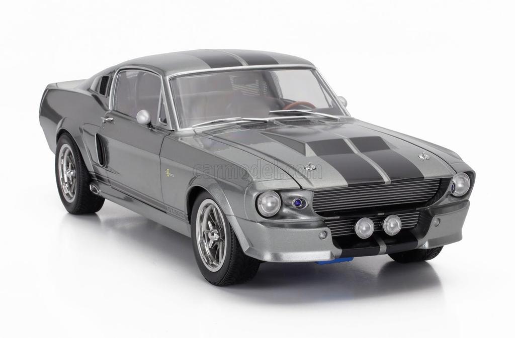 1/12 Scale American Car Model Mustang KK-SCALE 1/12 Mustang Shelby GT500 Eleanor Coupe 1967 Gray/Black KKDC120171