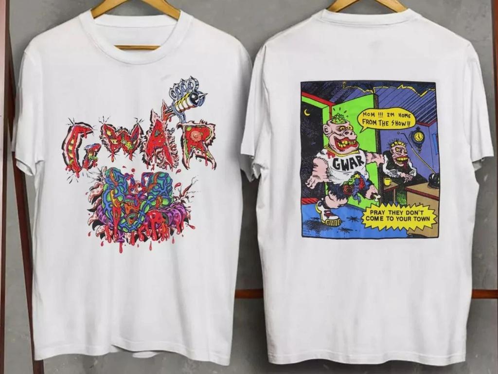 GWAR Ber att de inte kommer till din stad Vit Alla storlekar T-shirt