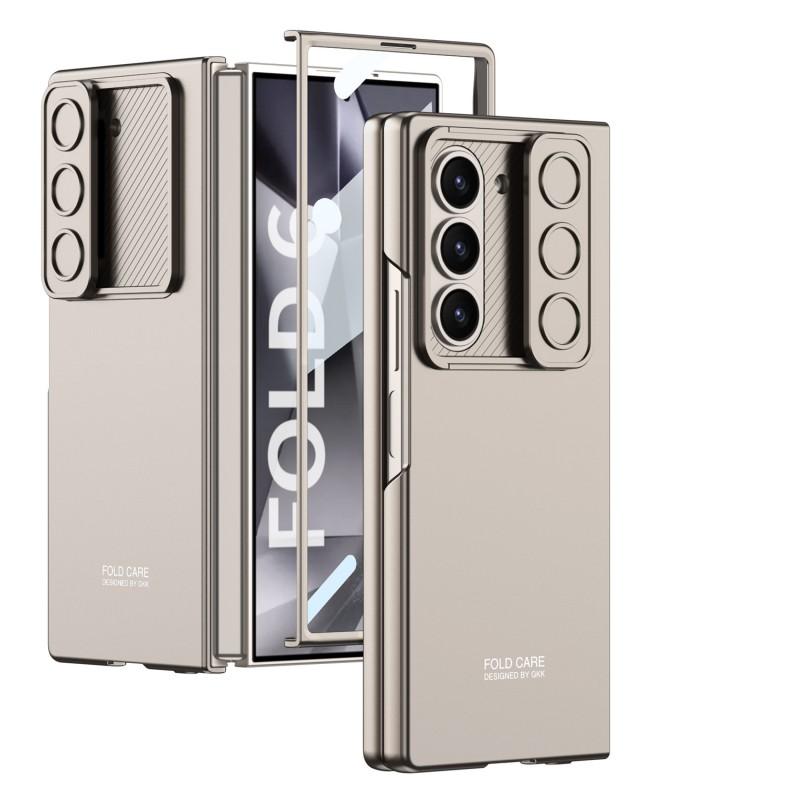 PC Hard Case Galaxy Z Fold6 Shockproof Cover With Slide Window Lens Protection