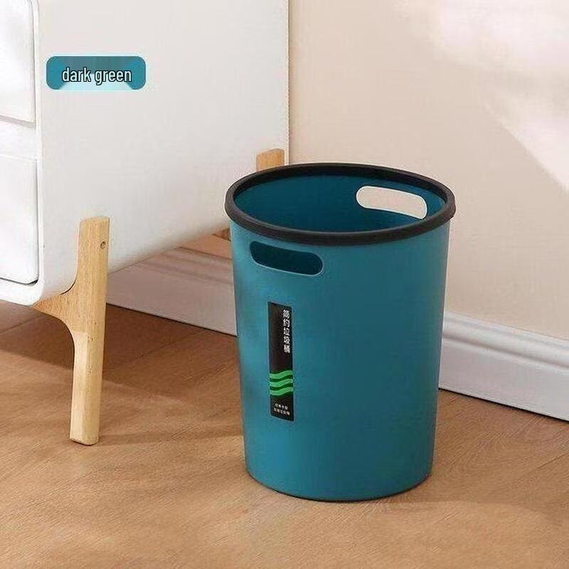 Flip-Top Plastic Trash Can