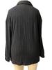 2025 Autumn/Winter Women's Plus Size V-Neck Ribbed Brushed Long Sleeve Top