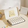 Large Capacity 7 Day Pill Box Sealed Pill Storage Box Portable Pill Container  Office