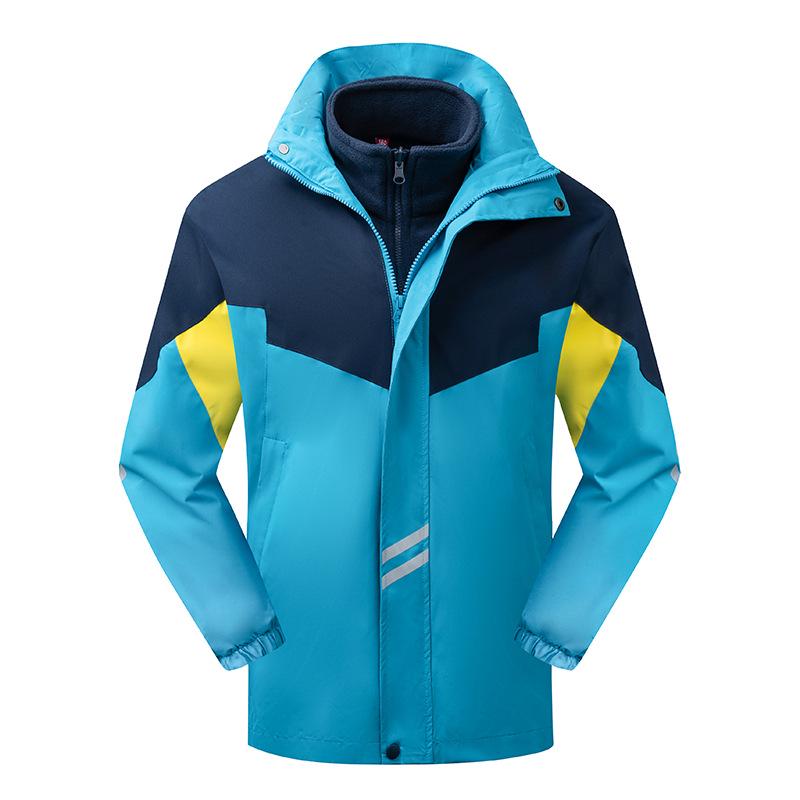 2025 Winter Waterproof School Uniform Windbreaker & Sportswear Set - Warm, Outdoor, Three-Piece for Students.