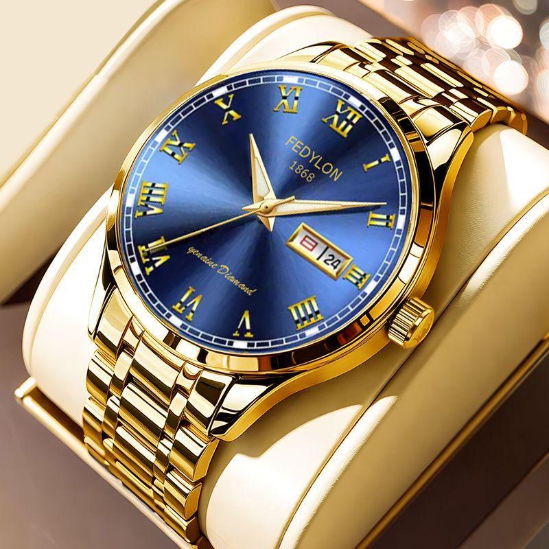 Ceas bărbătesc cuarț, ceas faimos pentru studenți, curea din oțel, impermeabil, complet automat, model bărbătesc