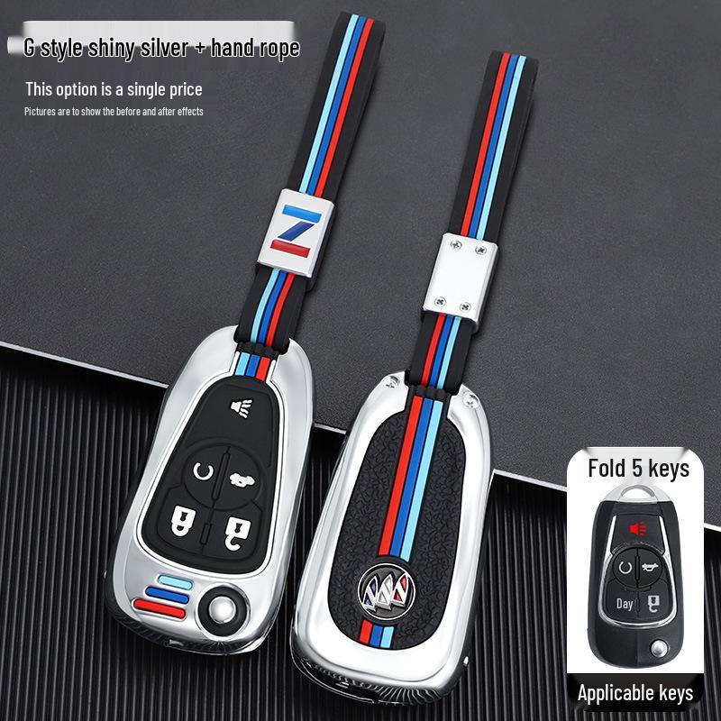 Buick Key Case for Modified Folding Keys: Compatible with Yinglang GT/XT, Junyue, Junwei, Kaiyue Models.