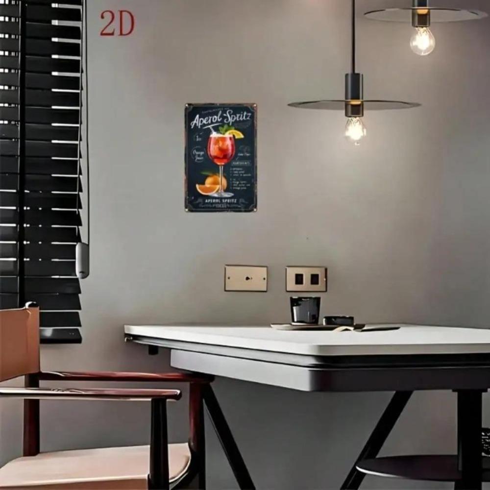 Vintage Metal Tin Sign Wall Art Decor for Home Kitchen Cafe Bar