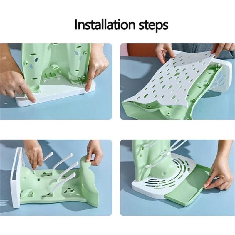 Baby Bottle Drying Rack with Modern Appearance Baby Bottle Air Dryer Vertical Bottle Drying Stand Baby Bottle Drying 066B