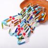 Retro niche design contrasting colors irregular geometric beaded necklace summer atmosphere women's item jewelry