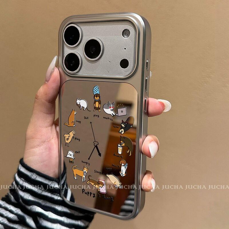 Premium Shockproof Phone Case IPhone 17 Pro Max Compatible With 16 15 14 Featuring Clock Dog Design iPhone 17