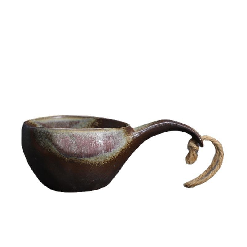 Ceramic Retro Coffee Cup Japanese Coarse Pottery Tableware Creative Sub Outdoor Camping Tableware Cup