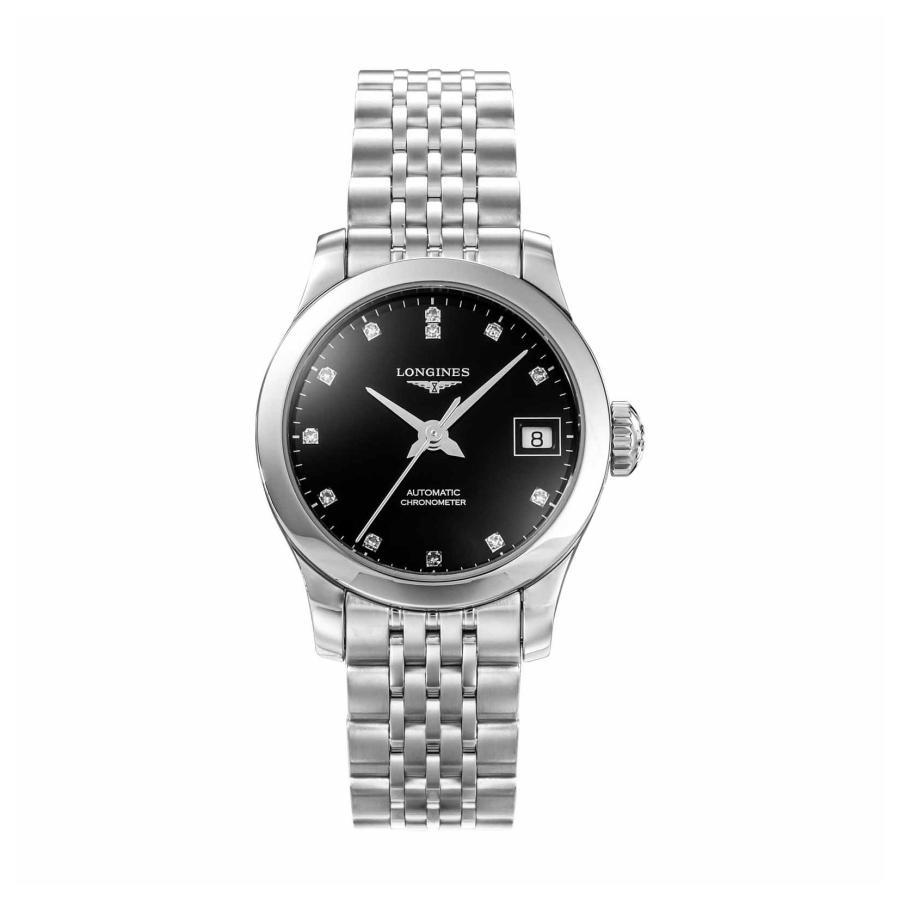 

LONGINES RECORD Automatic Ladies Black L2.320.4.57.6 Watch Luxury Watch Brand