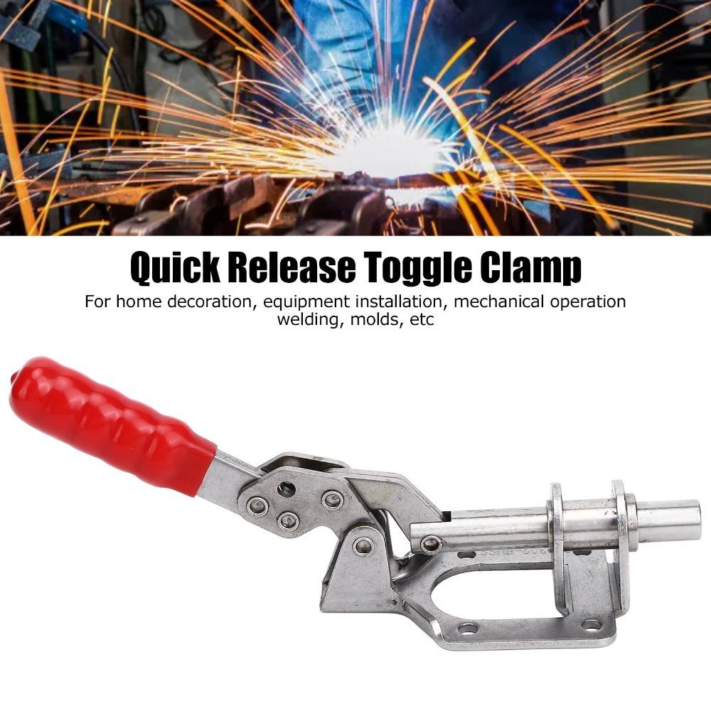 Silver Push Pull Toggle Clamp Anti-Slip Quick Release Toggle Clamp Heavy Toggle Clamp  Wood Working