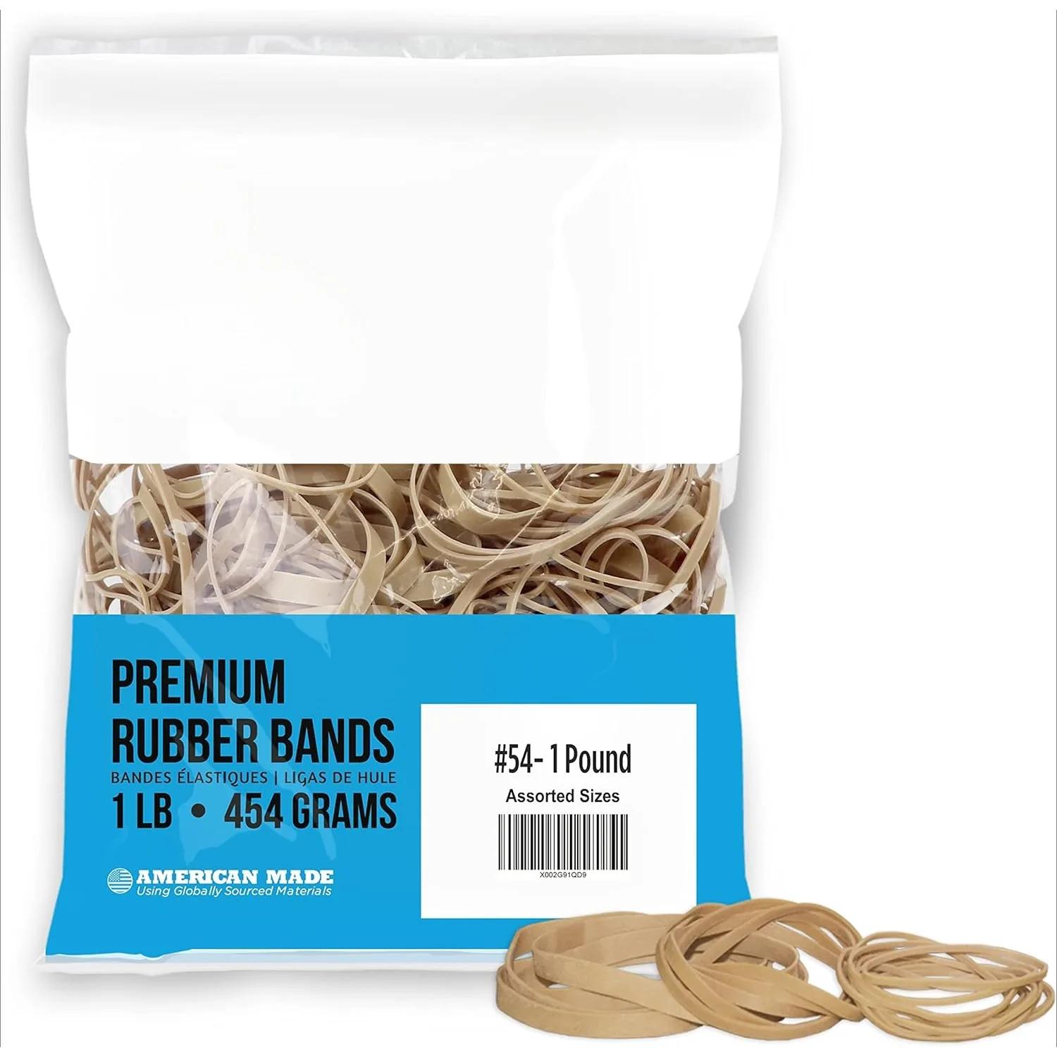 

Розмір №54, різні розміри, Звичайні гумки, Комерційні гумки - пакет 1/4 фунта