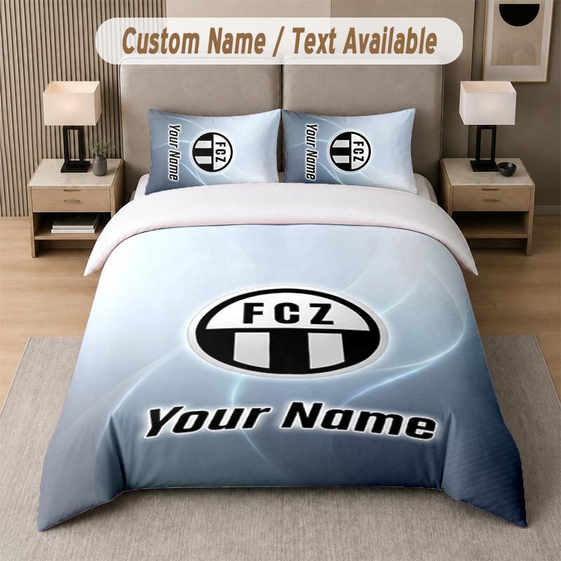FC Zürich Design Bedding Set Custom Text 1 Duvet Cover & 2 Pillow Cases