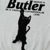 Keuluchi Cat Butler Knit Sweater (White)