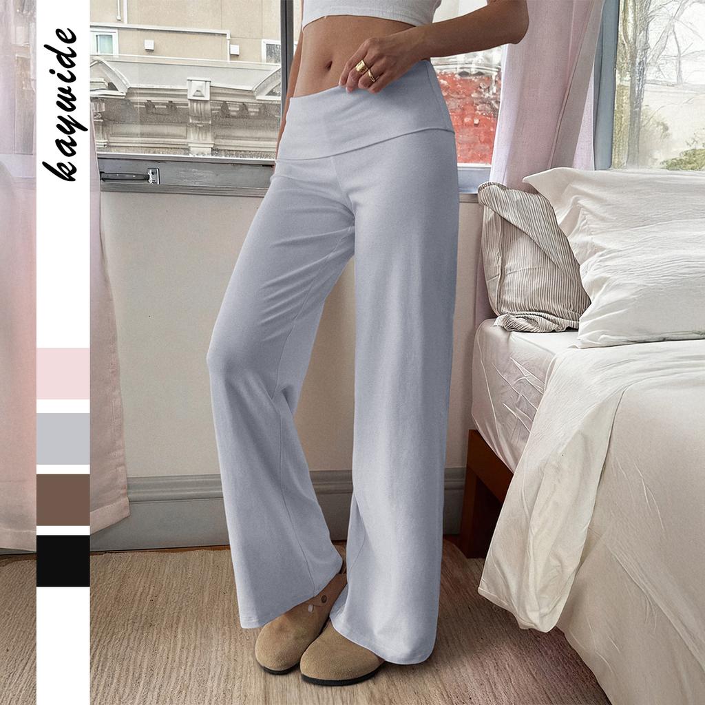 Casual Holiday Solid Color Straight Trousers for Women 2025 Autumn and Winter