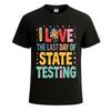 Love the Last Day of State Graphic Funny Novelty Party Mens Tshirt Tee Top