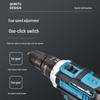 21V Dual-Speed High-Power Electric Drill with Three Functions and Lithium Battery