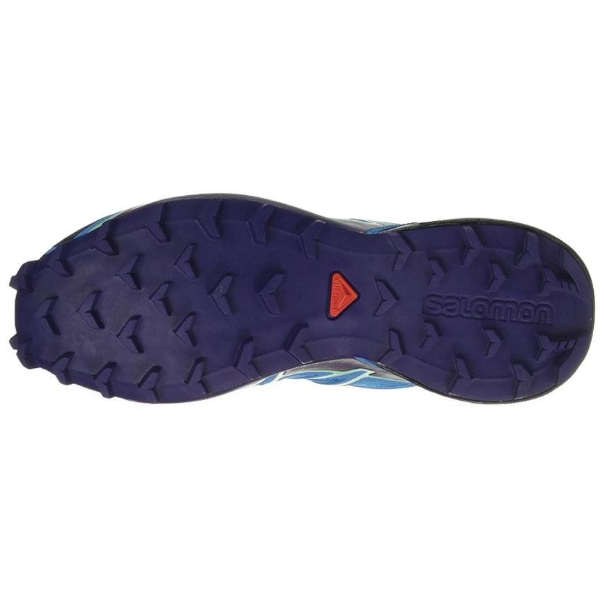 Salomon Speedcross 4 Comfortable Versatile Non-Slip Durable Low-Top Casual Running Shoes Women sneaker Blue 398422