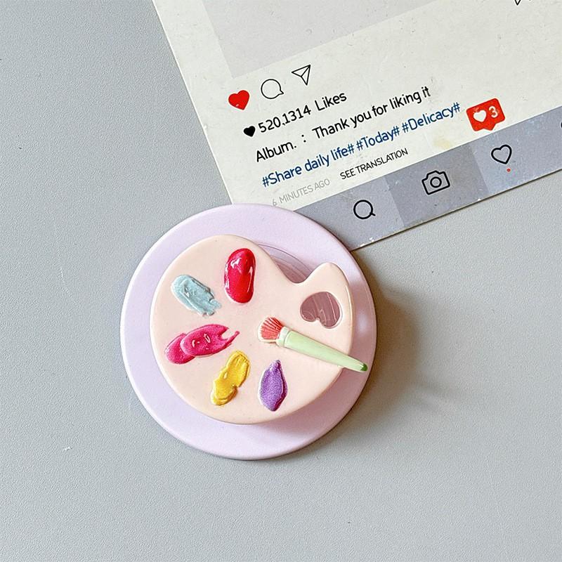 

Mini Paint Drawing Plate Adhesive Magnetic Desktop Phone Airbag Bracket Telescopic Dopamine Decorative Girl Ring