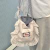 New Mori girl lace spring and summer sweet shoulder bag women's Japanese versatile diagonal span canvas bag