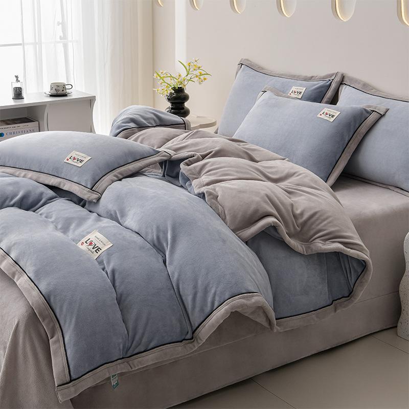 Four-Piece Set Of High-Gram Milk Fleece,4-Pcs Set Of Thickened Milk Fleece,4-Pcs Set Of Maternal And Infant Grade Farley Fleece, Class A