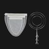 Reusable Stainless Steel Handle Cotton Cloth Strainer Coffee Tea Mesh Filter Bag