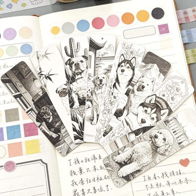 28 Dog themed bookmarks