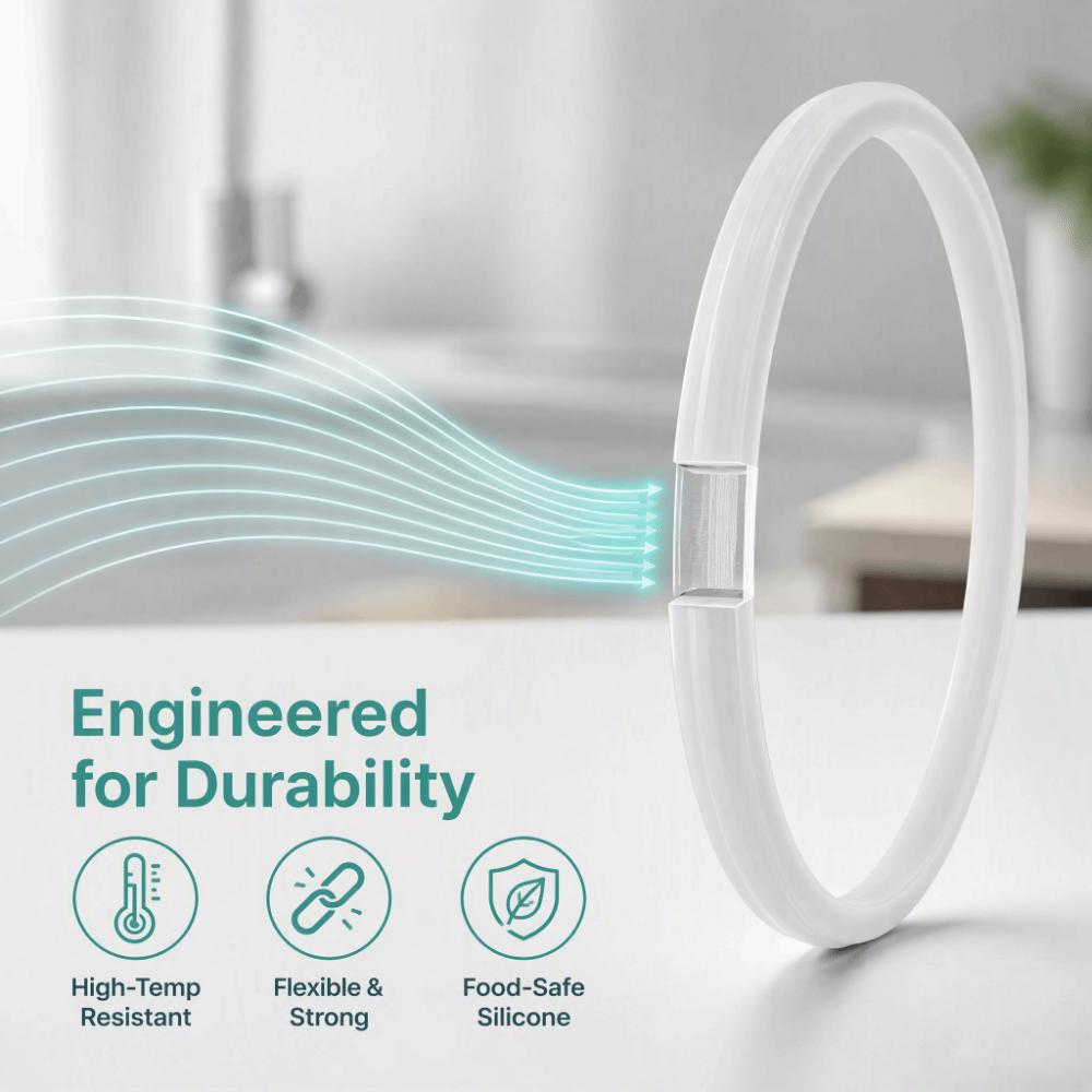 White Silicone Sealing Ring Replacement Cooker Sealing Ring Pressure Cooker Use