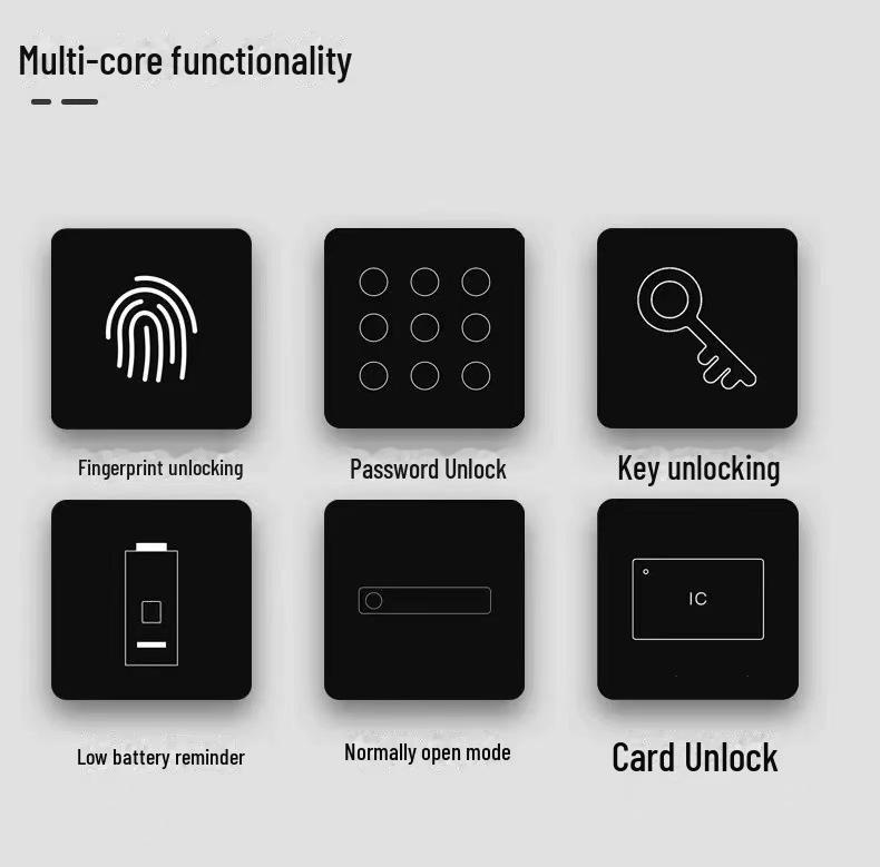 Smart Electronic Fingerprint Password Lock for Indoor Wooden Doors