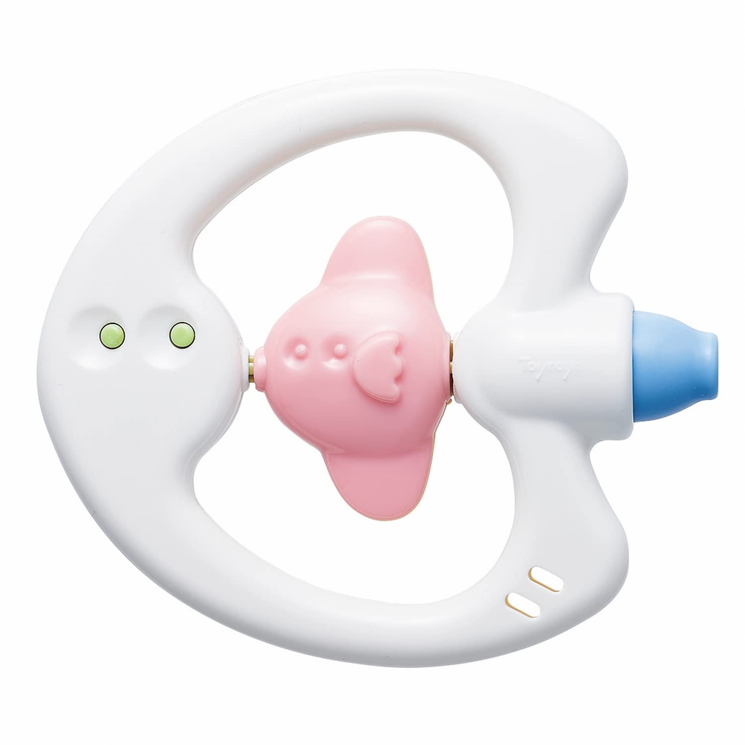 

Toyroyal Pupu Whistle Baby Rattle Washable Durable Easy Grip Lightweight