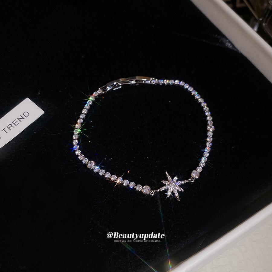 Zirkonia Sternenburst Armband im koreanischen Stil: Elegantes, luxuriöses und vielseitiges Modeaccessoire