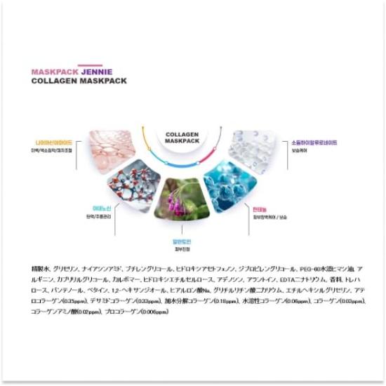 BLACKPINK THE GAME Mask 7 sheets x Jenny Face Mask Pack, 23mL, [Contains Collagen] [Product Code]