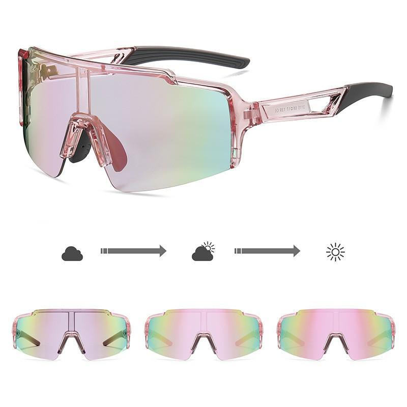 2026 Polarized Cycling Sunglasses Large Frame Photochromic Lens Prescription Compatible Outdoor Riding
