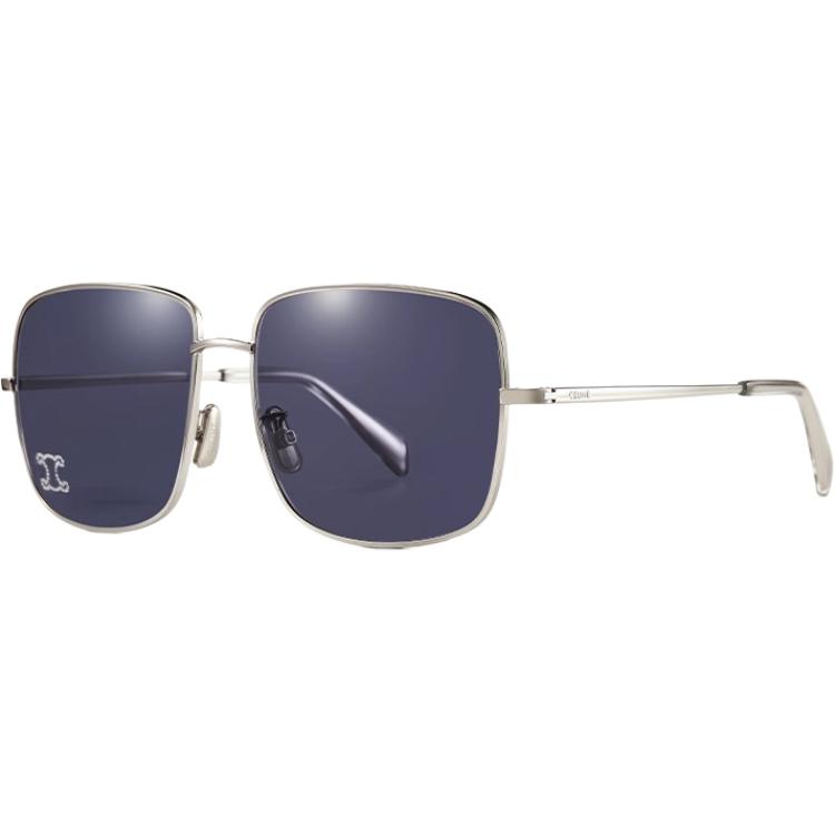 

Celine Original Design Metal Square Sunglasses Women sunglasses Multicolor CELINES-40284U-5916V Basic Packaging-Eyeglass Case+Box,Silver