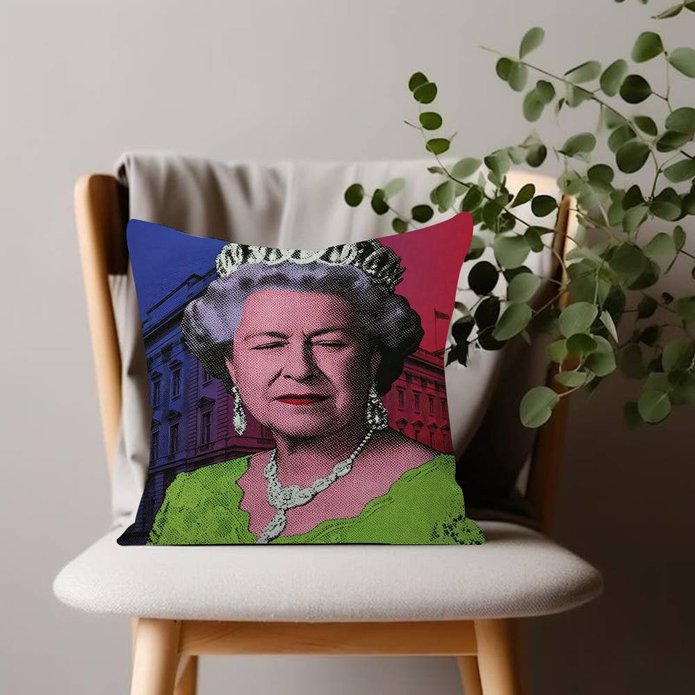 Funny Victorian Queen Pillow Cushion Cover Pillowcase Living Room Sofa Home Decor Customized