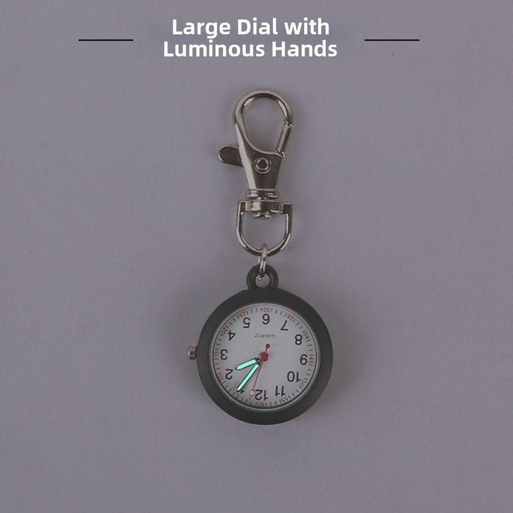 Luminous LED Electronic Hanging Watch Digital Display Keychain Watch Portable Pocket Watch  School