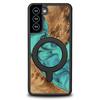 Bewood Unique case for Samsung Galaxy S21 FE - Turquoise with MagSafe