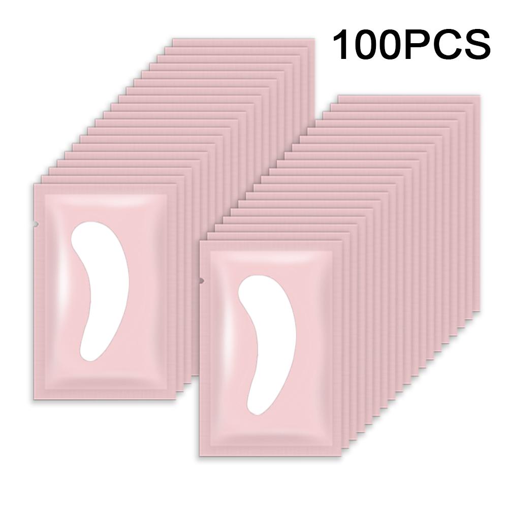 100 pairs Eyelash Pads Grafted Lash Hydrogels Gel Patches Under Eye Pads for Eyelash Extension Tips Sticker Makeup Tools