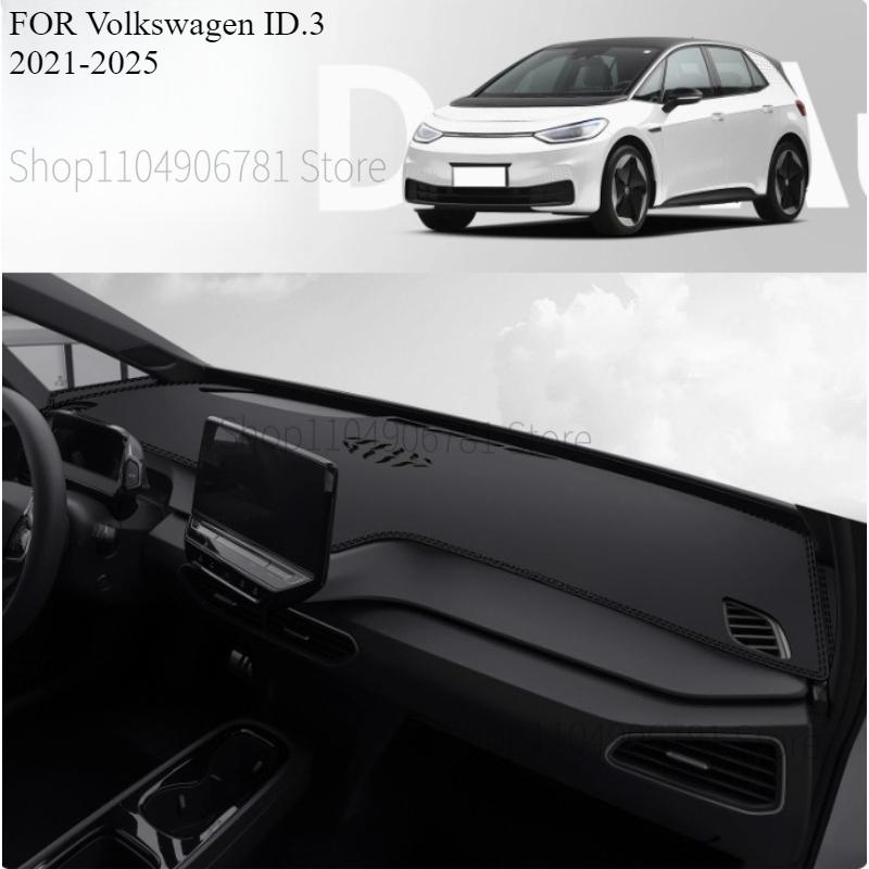 FÜR Volkswagen ID.3 -2025 Auto Armaturenbrettmatte Dashmat Armaturenbrett Abdeckung Sonnenschutz Armaturenbrett Abdeckung Teppich Zubehör